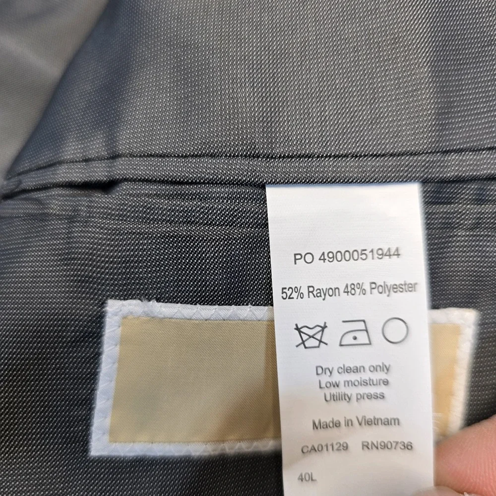 Michael Kors Gray/blue‎ Herringbone Blazer/sportscoat Men Size 40L